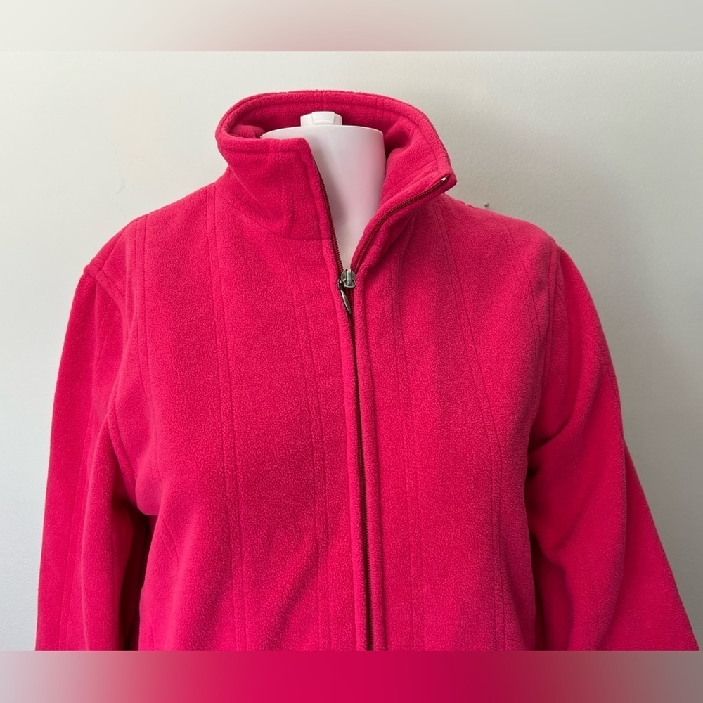 Jane Ashley - Womens Pink Zip Up Sweater Sz SM - Picture 3 of 8